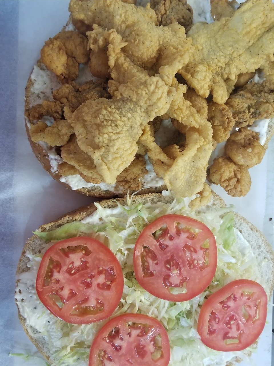 Seafood Muffaletta
